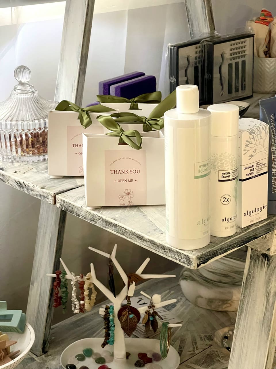 Skincare and spa products at Soul Spa & Beauty