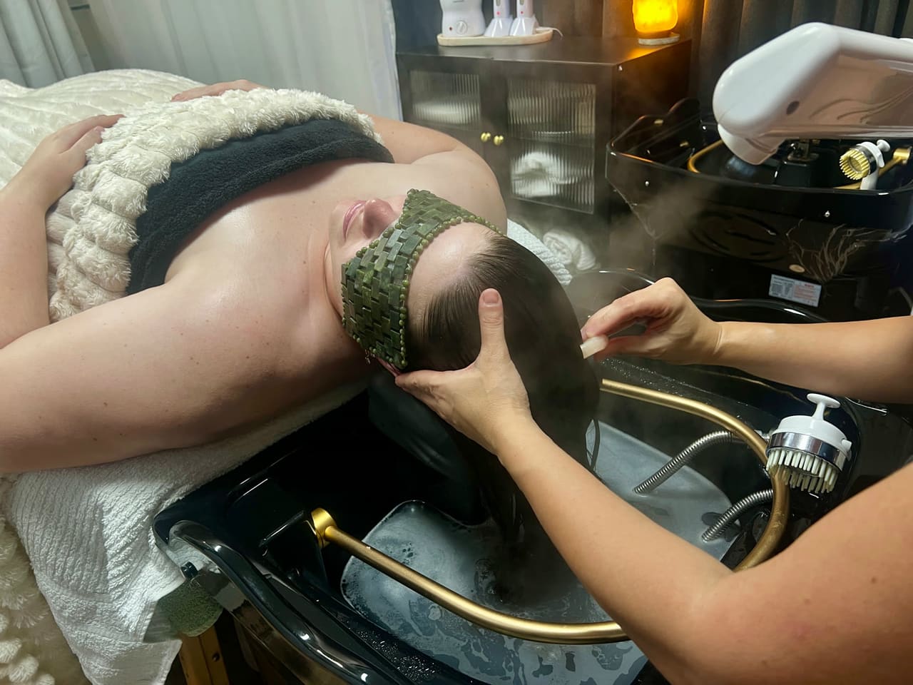 A Japanese head spa treatment at Soul Spa & Beauty