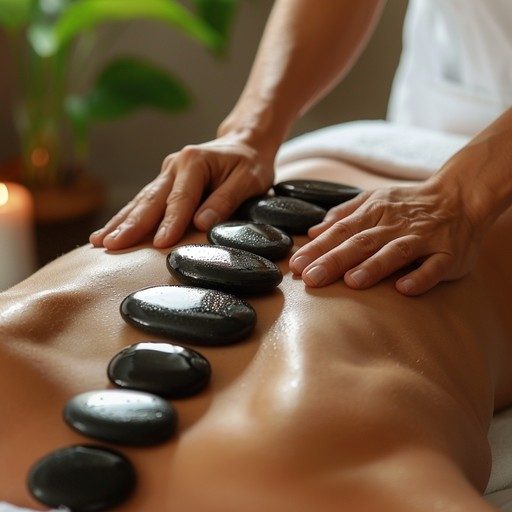 A warm hot-stone massage at Soul Spa & Beauty